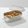Large Oval with Clips | Stainless Steel Food Container